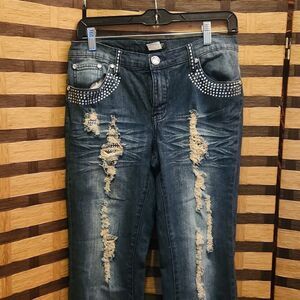 Euc!!  Venus bling TALL jeans